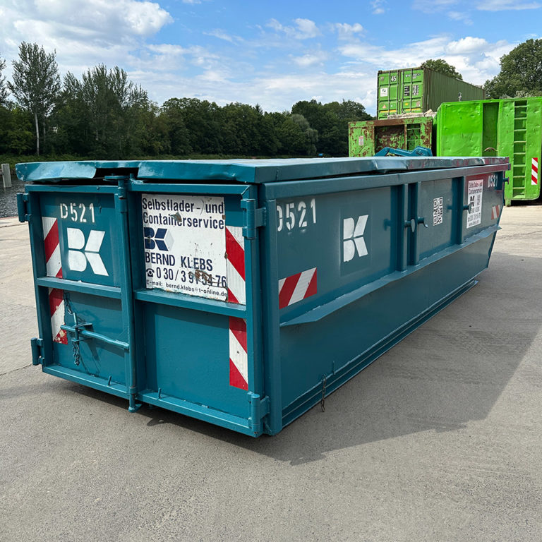 8 cbm (Kubikmeter) Bauschutt – Container